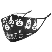 High Quality Factory Supply Luminuous Party Mask Reusable Adult Halloween Pumpkin Skull Witch Pattern Washable Masks